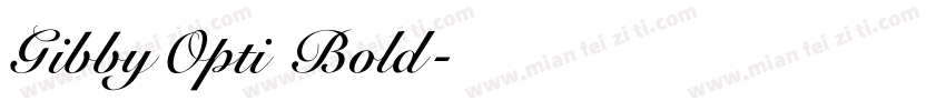 GibbyOpti Bold字体转换